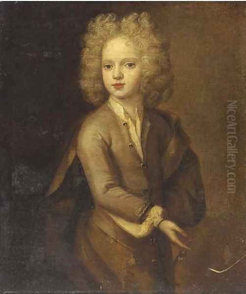 Portrait of a boy Oil Painting by Henri Gascars