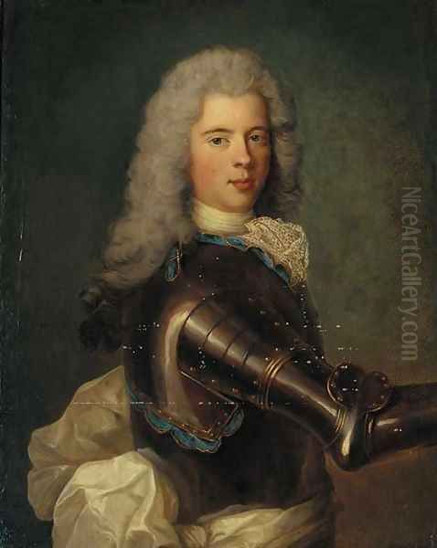 Portrait of a nobleman Oil Painting by Henri Gascars