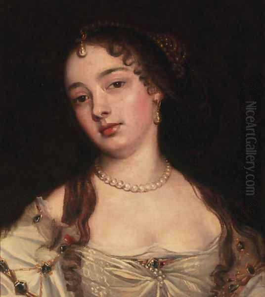 Portrait of a lady Oil Painting by John Greenhill