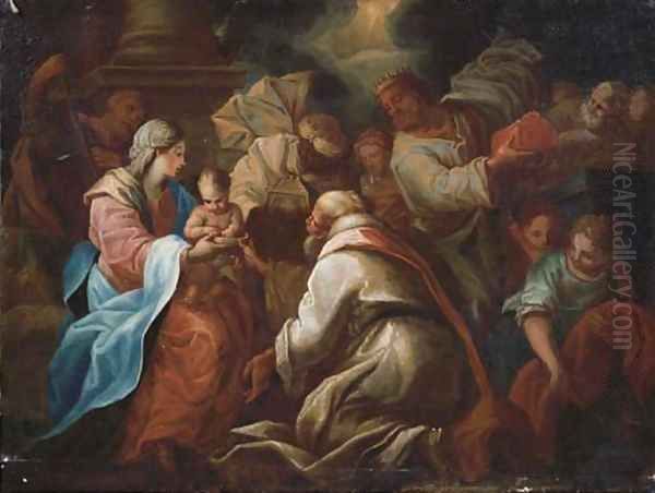 The Adoration of the Magi Oil Painting by Pietro Francesco Guala