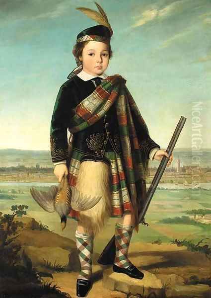 Portrait of a boy Oil Painting by Sir John Watson Gordon