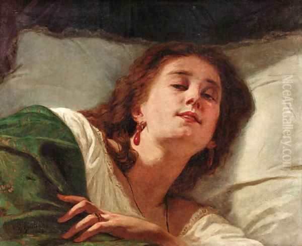 The daydreamer Oil Painting by Bartolomeo Giuliano