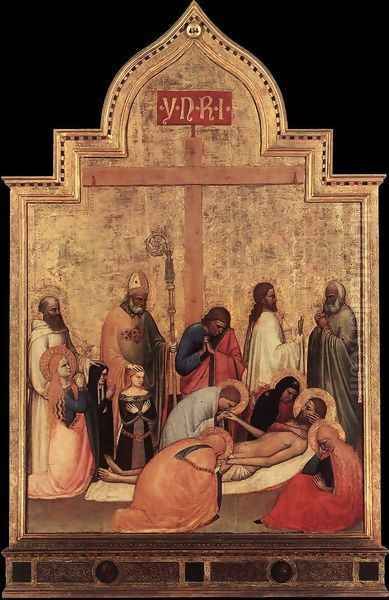 Pieta of San Remigio c. 1365 Oil Painting by Giottino