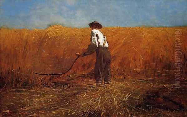 The Veteran in a New Field Oil Painting by Winslow Homer