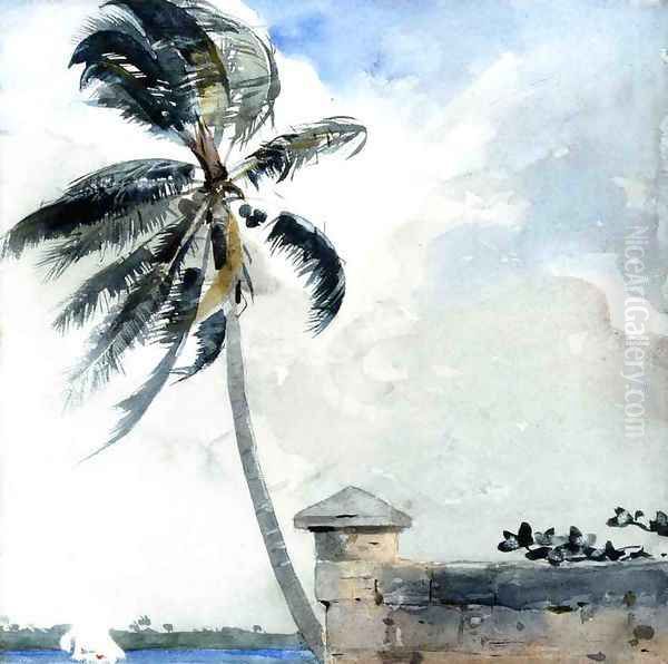 A Tropical Breeze, Nassau Oil Painting by Winslow Homer