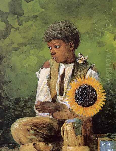 A Flower for the Teacher Oil Painting by Winslow Homer