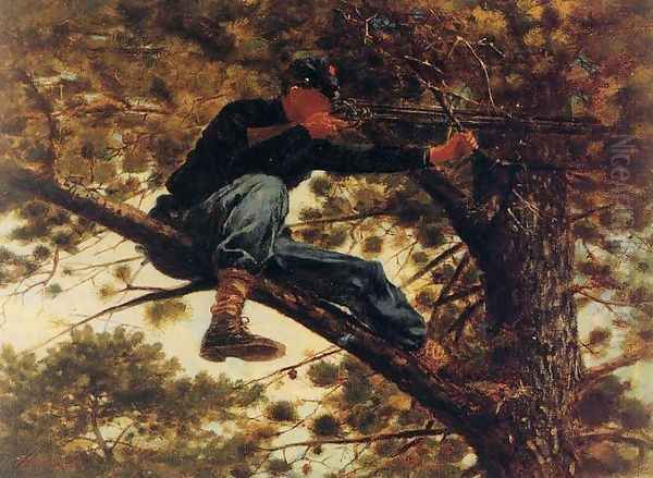 The Sharpshooter on Picket Duty Oil Painting by Winslow Homer