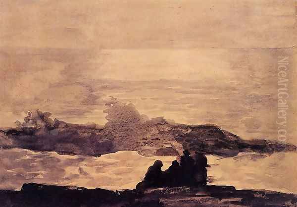 A Summer Night II Oil Painting by Winslow Homer