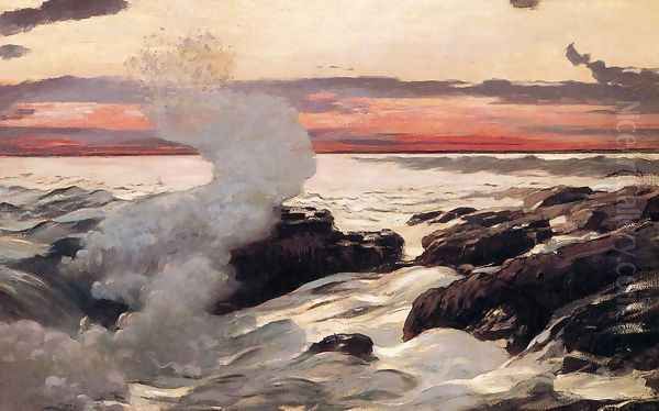 West Point, Prout's Neck Oil Painting by Winslow Homer