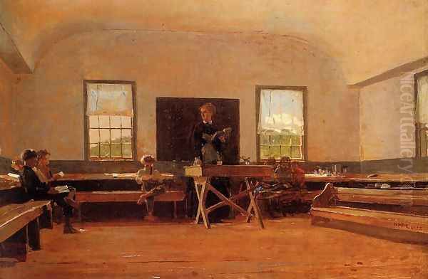 Country School Oil Painting by Winslow Homer