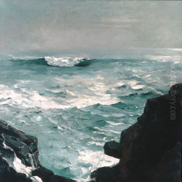 Cannon Rock Oil Painting by Winslow Homer