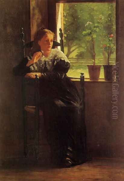 At the Window Oil Painting by Winslow Homer