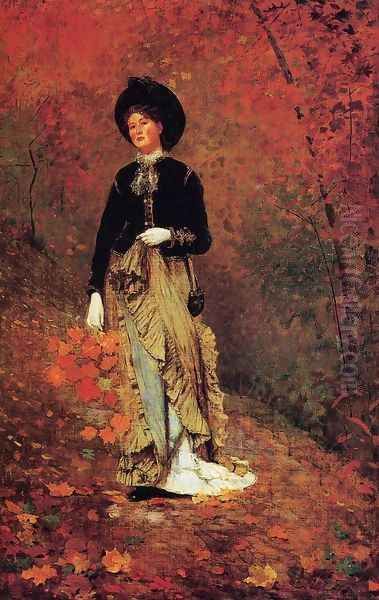 Autumn Oil Painting by Winslow Homer