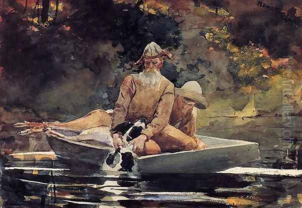 After the Hunt Oil Painting by Winslow Homer