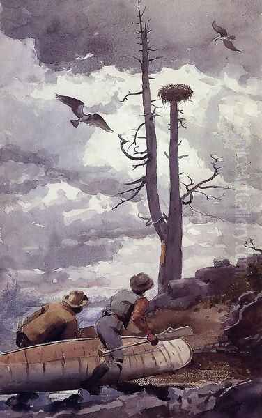 Osprey's Nest Oil Painting by Winslow Homer