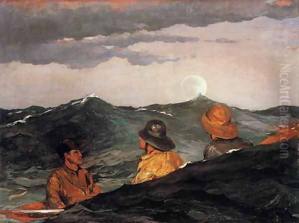 Kissing the Moon Oil Painting by Winslow Homer