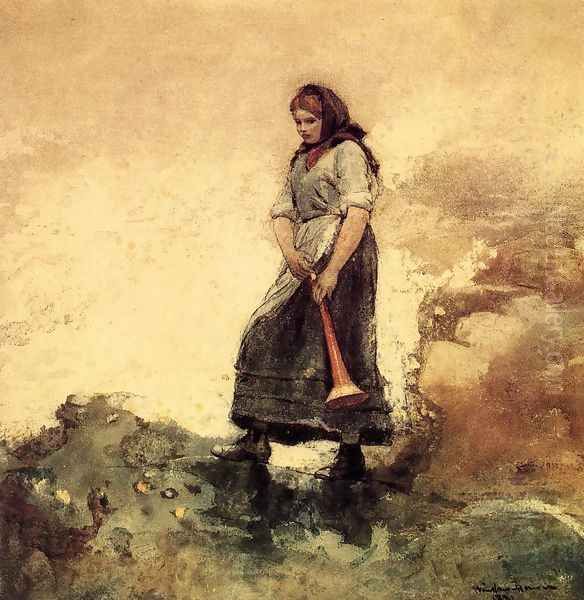 Daughter of the Coast Guard Oil Painting by Winslow Homer