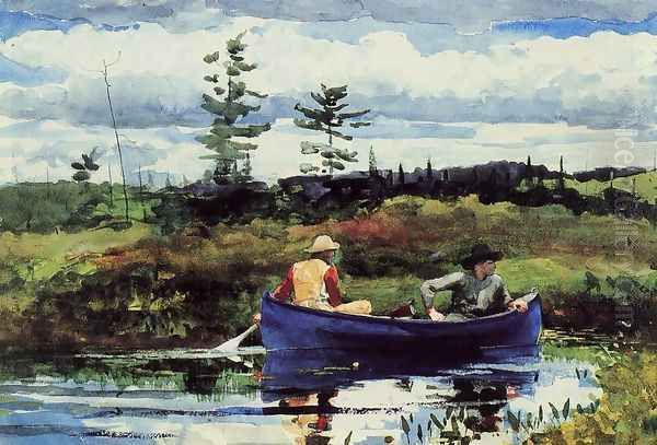 The Blue Boat Oil Painting by Winslow Homer