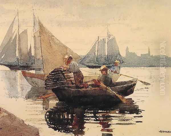 The Lobster Pot Oil Painting by Winslow Homer