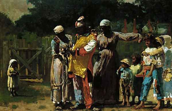 Dressing for the Carnival Oil Painting by Winslow Homer