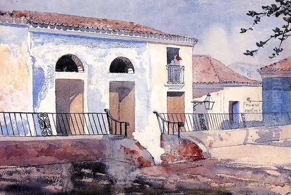 House, Santiago, Cuba Oil Painting by Winslow Homer