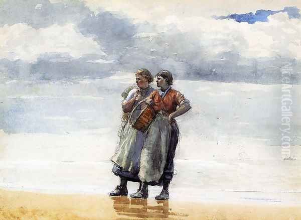 Daughters of the Sea Oil Painting by Winslow Homer