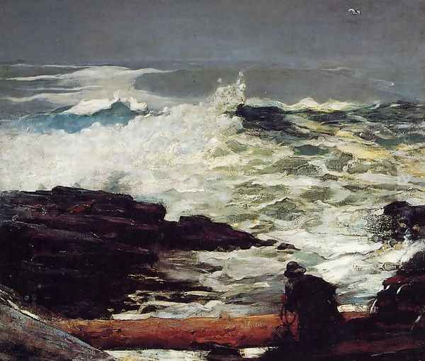 Driftwood Oil Painting by Winslow Homer