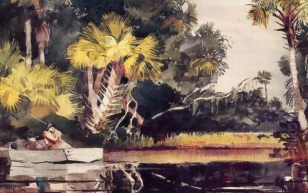 Homasassa Jungle Oil Painting by Winslow Homer