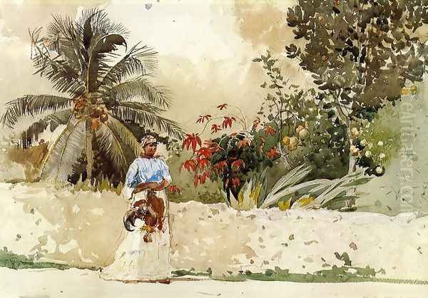 On the Way to the Bahamas Oil Painting by Winslow Homer