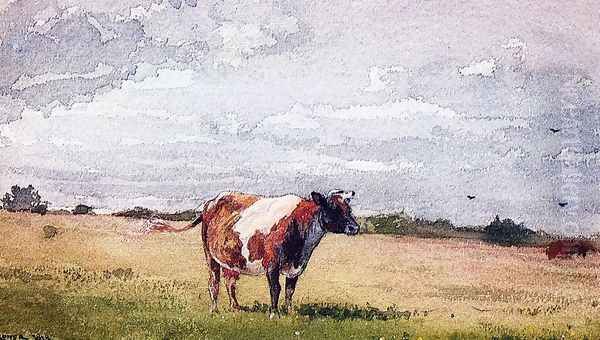 Landscape with Cow Oil Painting by Winslow Homer