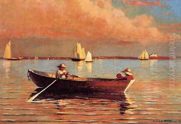 Gloucester Harbor I Oil Painting by Winslow Homer