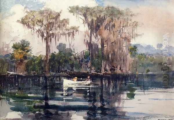 St. John's River, Florida Oil Painting by Winslow Homer