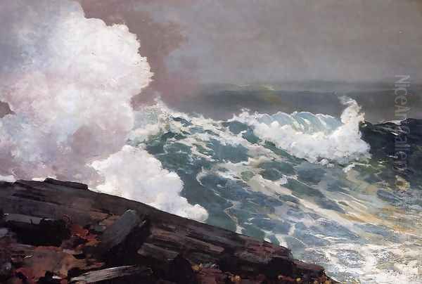 Northeaster Oil Painting by Winslow Homer