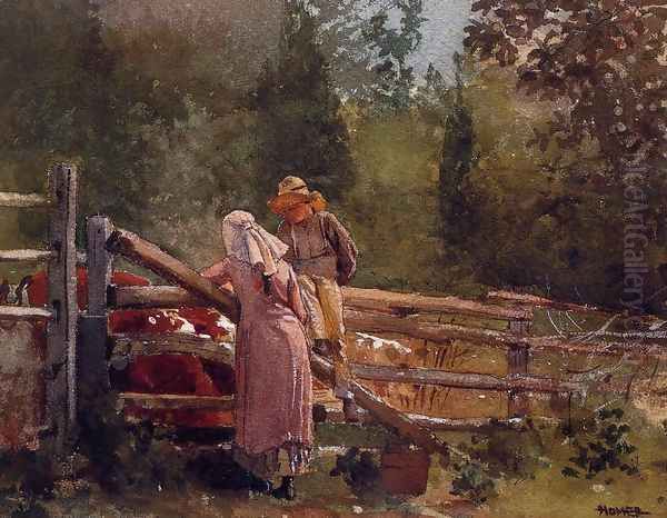 Feeding Time Oil Painting by Winslow Homer