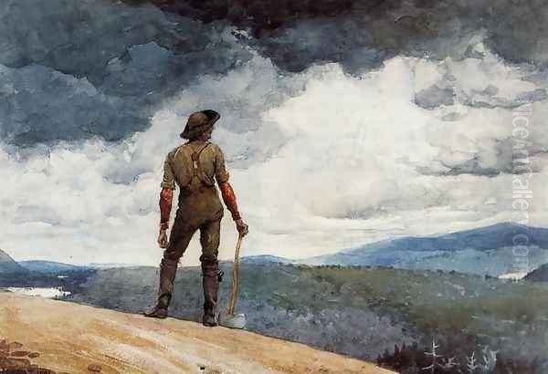 The Woodcutter Oil Painting by Winslow Homer