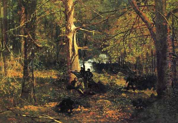 Skirmish in the Wilderness Oil Painting by Winslow Homer