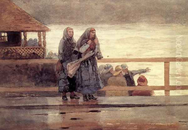 Perils of the Sea Oil Painting by Winslow Homer