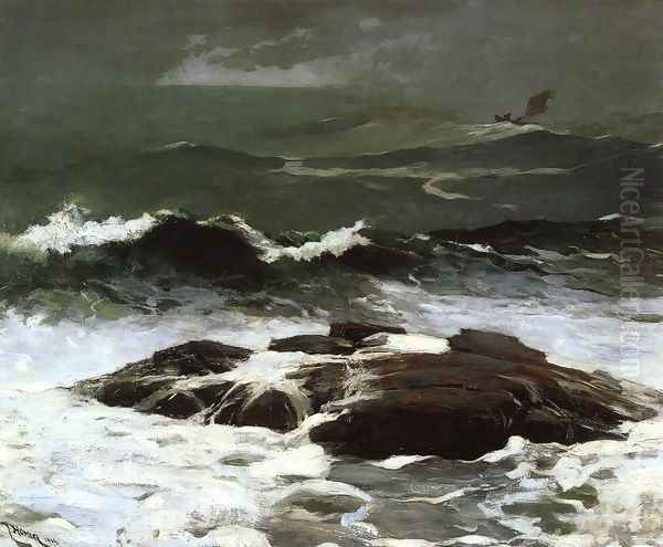 Summer Squall Oil Painting by Winslow Homer