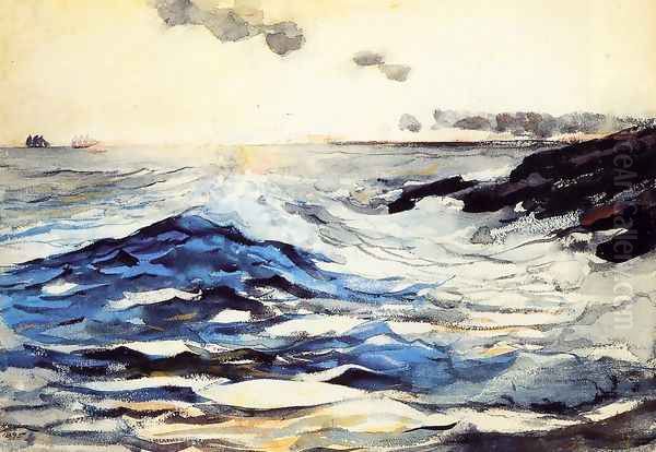 Sunset, Prout's Neck Oil Painting by Winslow Homer