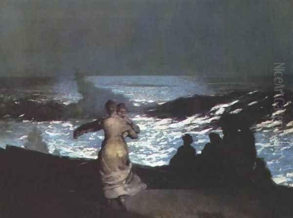 Night Oil Painting by Winslow Homer