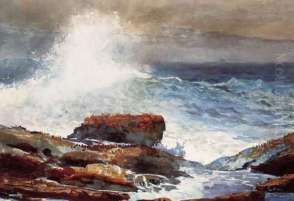 Incoming Tide Oil Painting by Winslow Homer