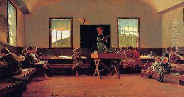 The Country School Oil Painting by Winslow Homer