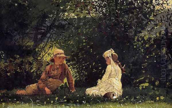 Scene at Houghton Farm Oil Painting by Winslow Homer