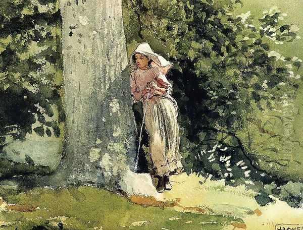 Weary Oil Painting by Winslow Homer