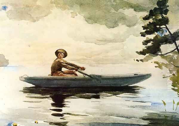 The Boatsman Oil Painting by Winslow Homer