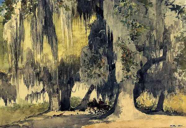 Live Oaks Oil Painting by Winslow Homer