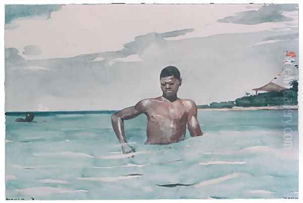 The Bather Oil Painting by Winslow Homer