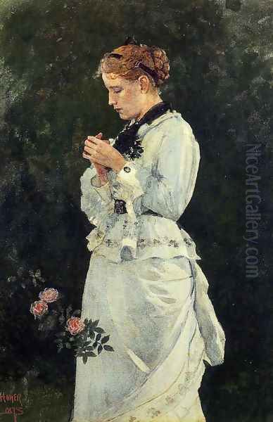 Portrait of a Lady Oil Painting by Winslow Homer