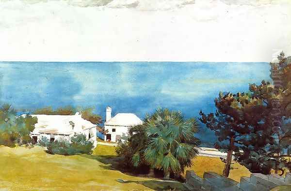 Shore at Bermuda Oil Painting by Winslow Homer