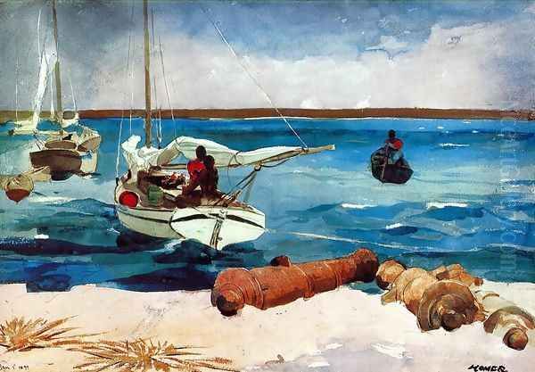 Nassau II Oil Painting by Winslow Homer